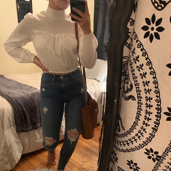 Xhilaration Tops - Long sleeve crop top